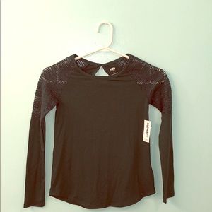 Old Navy Green Long Sleeve Girls’ Top-size M 8 NWT